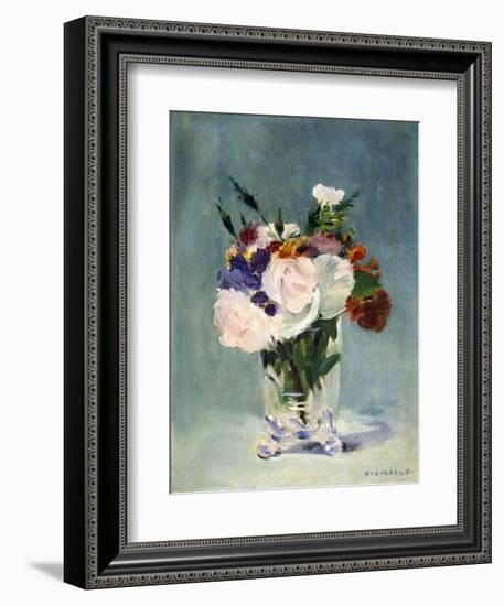 Flowers in a Crystal Vase-Edouard Manet-Framed Photographic Print