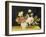 Flowers in a Delft Jar (Oil on Panel)-Alexander Marshal-Framed Giclee Print