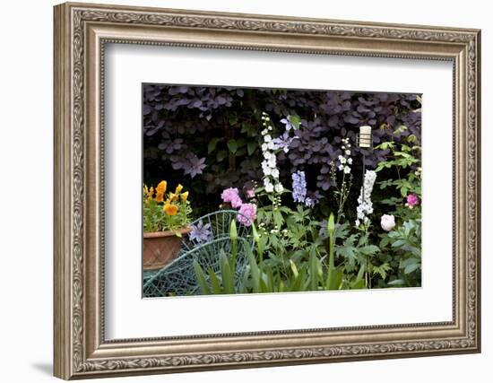 Flowers in a garden-Richard Bryant-Framed Photo