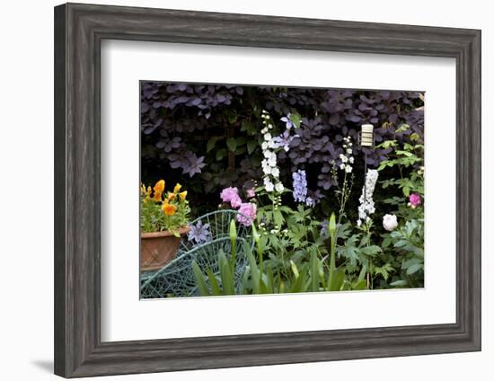 Flowers in a garden-Richard Bryant-Framed Photo