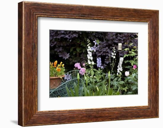 Flowers in a garden-Richard Bryant-Framed Photo