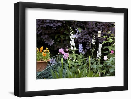 Flowers in a garden-Richard Bryant-Framed Photo