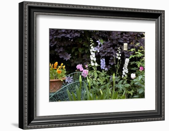 Flowers in a garden-Richard Bryant-Framed Photo