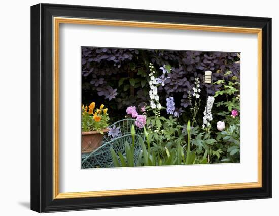 Flowers in a garden-Richard Bryant-Framed Photo