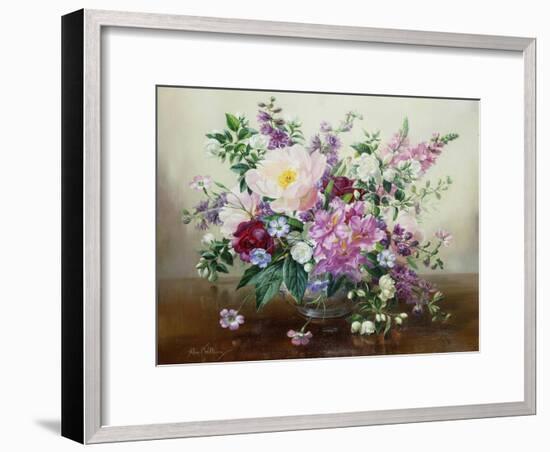 Flowers in a Glass Vase-Albert Williams-Framed Giclee Print