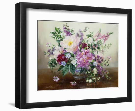 Flowers in a Glass Vase-Albert Williams-Framed Giclee Print