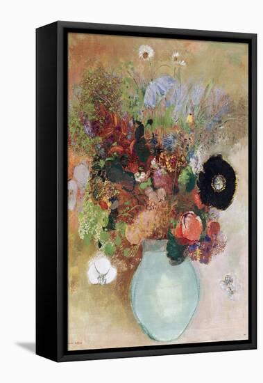 Flowers in a Green Vase, 1910-Odilon Redon-Framed Premier Image Canvas