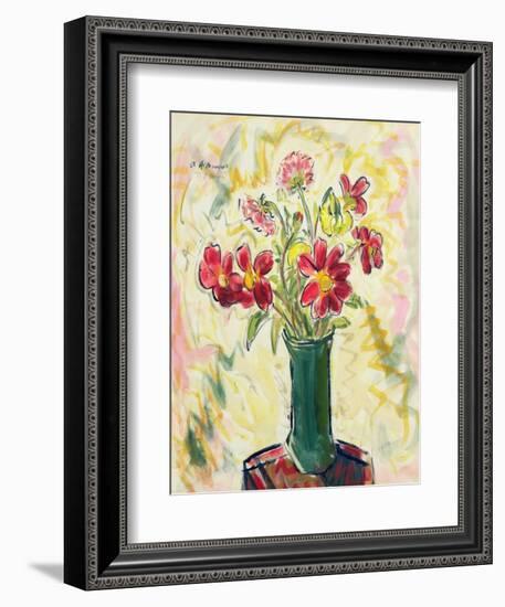 Flowers in a Green Vase, 1928-Alfred Henry Maurer-Framed Giclee Print