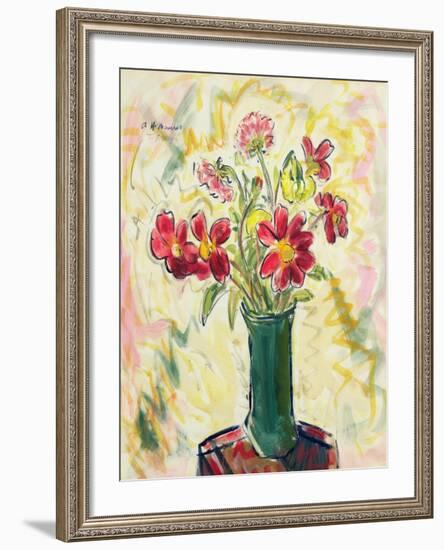 Flowers in a Green Vase, 1928-Alfred Henry Maurer-Framed Giclee Print
