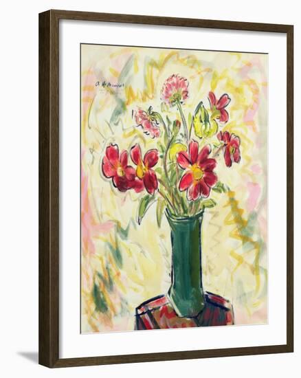 Flowers in a Green Vase, 1928-Alfred Henry Maurer-Framed Giclee Print