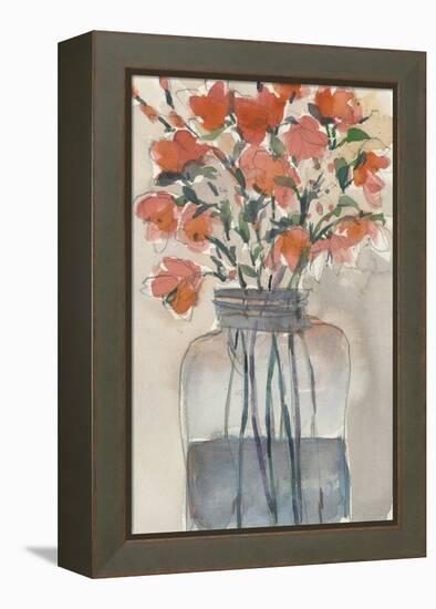 Flowers in a Jar I-Samuel Dixon-Framed Stretched Canvas