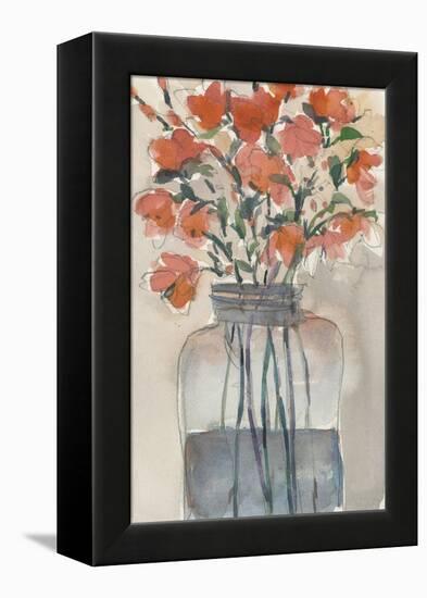 Flowers in a Jar I-Samuel Dixon-Framed Stretched Canvas