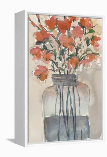 Flowers in a Jar I-Samuel Dixon-Framed Stretched Canvas