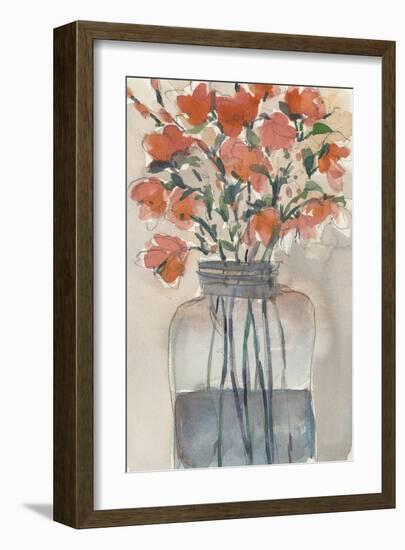 Flowers in a Jar I-Samuel Dixon-Framed Art Print