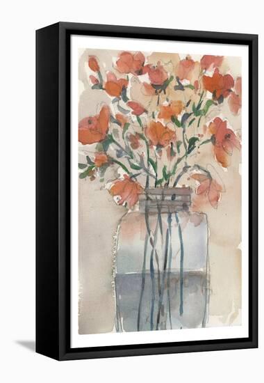 Flowers in a Jar II-Samuel Dixon-Framed Stretched Canvas