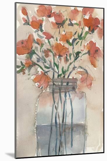 Flowers in a Jar II-Samuel Dixon-Mounted Art Print