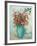 Flowers in a Turquoise Vase, C.1912-Odilon Redon-Framed Giclee Print