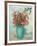 Flowers in a Turquoise Vase, C.1912-Odilon Redon-Framed Giclee Print