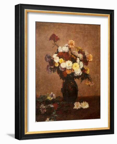 Flowers in a Vase, 1872-Henri Fantin-Latour-Framed Giclee Print