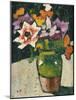 Flowers in a Vase; Bouquet De Fleurs Dans Un Vase, (Oil on Panel)-Louis Valtat-Mounted Giclee Print