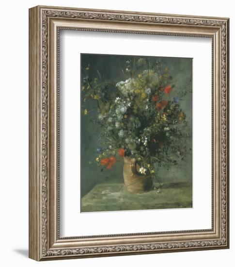 Flowers in a Vase c.1866-Pierre-Auguste Renoir-Framed Art Print