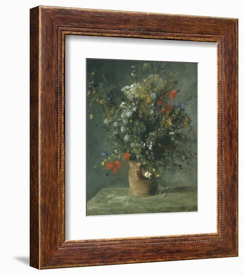 Flowers in a Vase c.1866-Pierre-Auguste Renoir-Framed Art Print