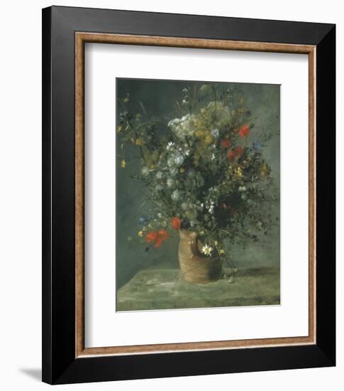 Flowers in a Vase c.1866-Pierre-Auguste Renoir-Framed Art Print