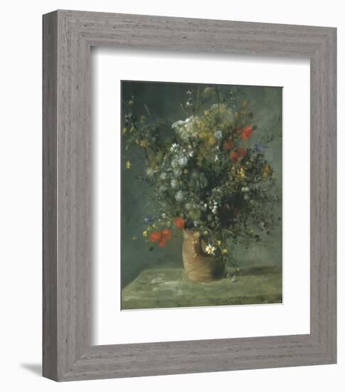 Flowers in a Vase c.1866-Pierre-Auguste Renoir-Framed Art Print