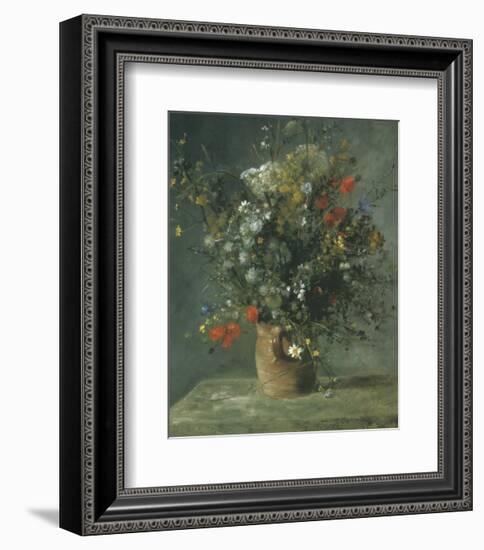 Flowers in a Vase c.1866-Pierre-Auguste Renoir-Framed Art Print