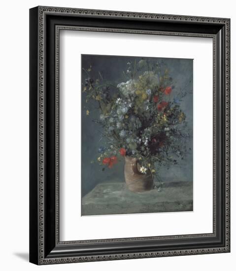 Flowers in a Vase, c. 1866-Pierre-Auguste Renoir-Framed Art Print
