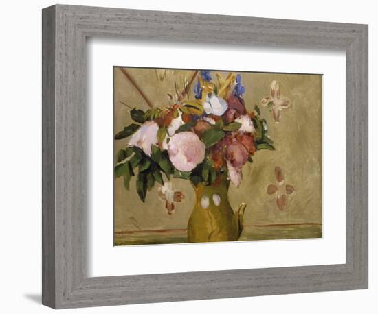 Flowers in a Vase, C. 1886-Paul C?zanne-Framed Giclee Print