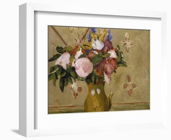 Flowers in a Vase, C. 1886-Paul C?zanne-Framed Giclee Print