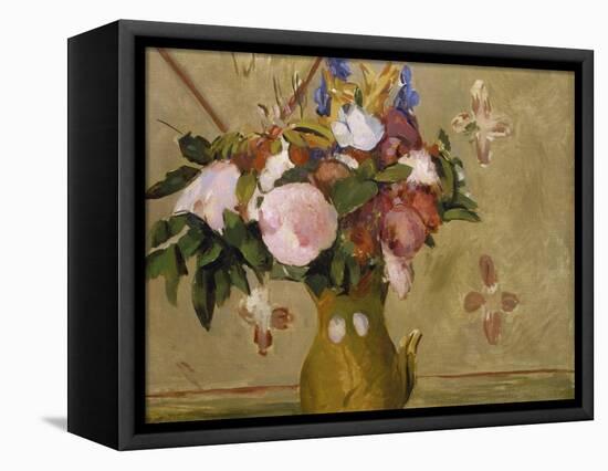 Flowers in a Vase, C. 1886-Paul C?zanne-Framed Premier Image Canvas