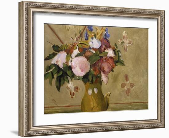 Flowers in a Vase, C. 1886-Paul C?zanne-Framed Giclee Print