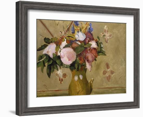 Flowers in a Vase, C. 1886-Paul C?zanne-Framed Giclee Print