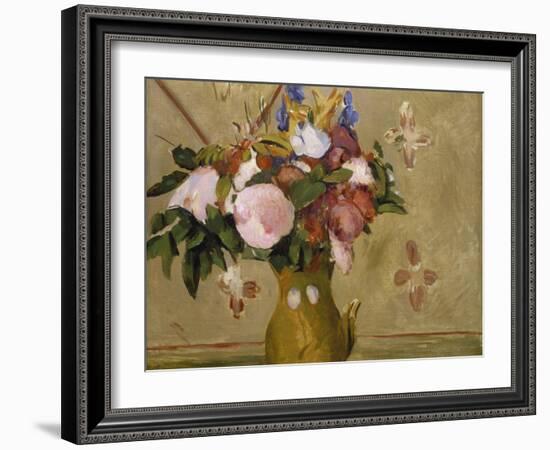 Flowers in a Vase, C. 1886-Paul C?zanne-Framed Giclee Print