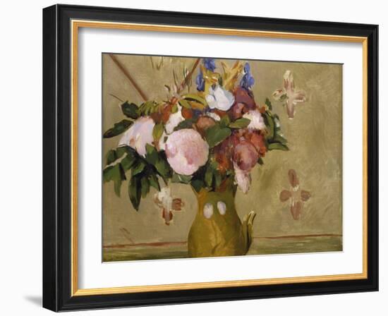 Flowers in a Vase, C. 1886-Paul C?zanne-Framed Giclee Print