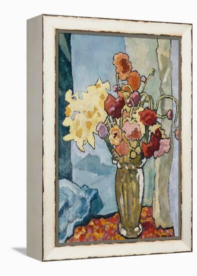 Flowers in a Vase; Fleurs Dans Un Vase, C.1939 (Oil on Canvas)-Louis Valtat-Framed Premier Image Canvas