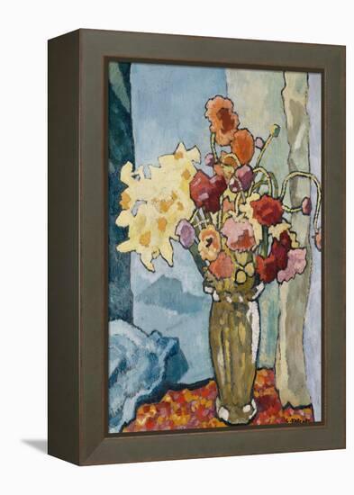 Flowers in a Vase; Fleurs Dans Un Vase, C.1939 (Oil on Canvas)-Louis Valtat-Framed Premier Image Canvas