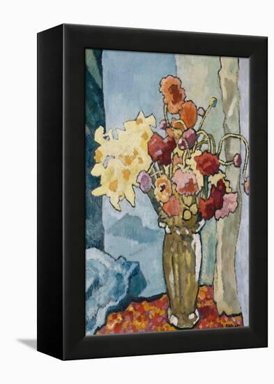 Flowers in a Vase; Fleurs Dans Un Vase, C.1939 (Oil on Canvas)-Louis Valtat-Framed Premier Image Canvas