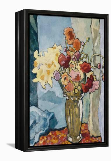 Flowers in a Vase; Fleurs Dans Un Vase, C.1939 (Oil on Canvas)-Louis Valtat-Framed Premier Image Canvas