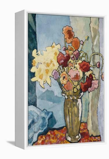 Flowers in a Vase; Fleurs Dans Un Vase, C.1939 (Oil on Canvas)-Louis Valtat-Framed Premier Image Canvas