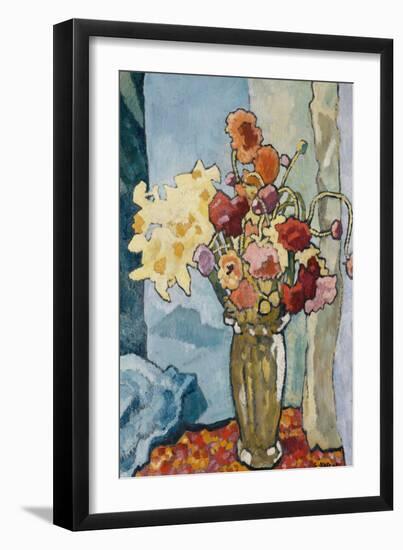 Flowers in a Vase; Fleurs Dans Un Vase, C.1939 (Oil on Canvas)-Louis Valtat-Framed Giclee Print