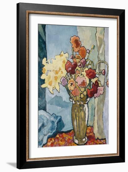 Flowers in a Vase; Fleurs Dans Un Vase, C.1939 (Oil on Canvas)-Louis Valtat-Framed Giclee Print