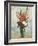 Flowers in a Vase Gladioluses-Pierre-Auguste Renoir-Framed Giclee Print