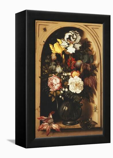 Flowers in a Vase Inside a Niche-Ast Balthasar-Framed Premier Image Canvas