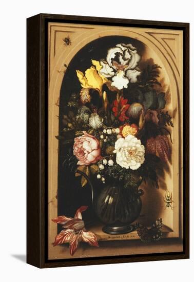 Flowers in a Vase Inside a Niche-Ast Balthasar-Framed Premier Image Canvas