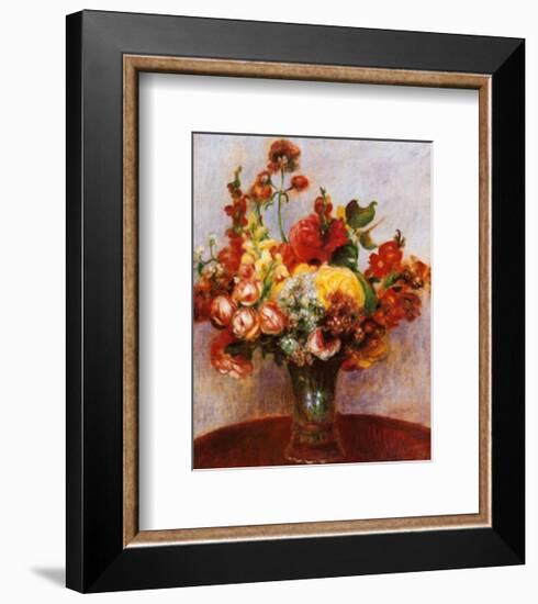 Flowers in a Vase-Pierre-Auguste Renoir-Framed Art Print