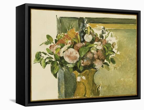 Flowers in a Vase-Paul C?zanne-Framed Premier Image Canvas