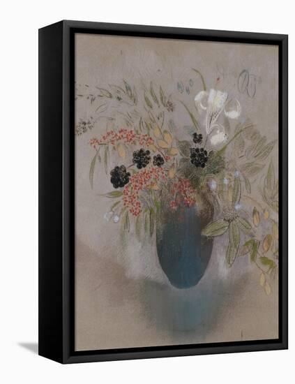 Flowers in a Vase-Odilon Redon-Framed Premier Image Canvas